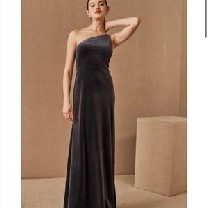 Jenny Yoo Cybil Velvet Maxi Dress - French Blue Size 2, Tags still on